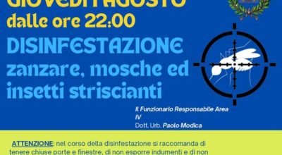 INTERVENTO DI DISINFESTAZIONE